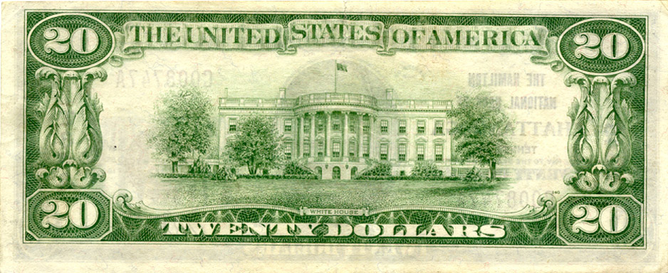 $20 Hamilton NB Chattanooga Ch7848 1929 T-1 back